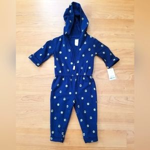 New baby flannel jumpsuit size 12 months
